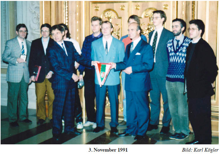 Empfang im Augsburger Rathaus 1991